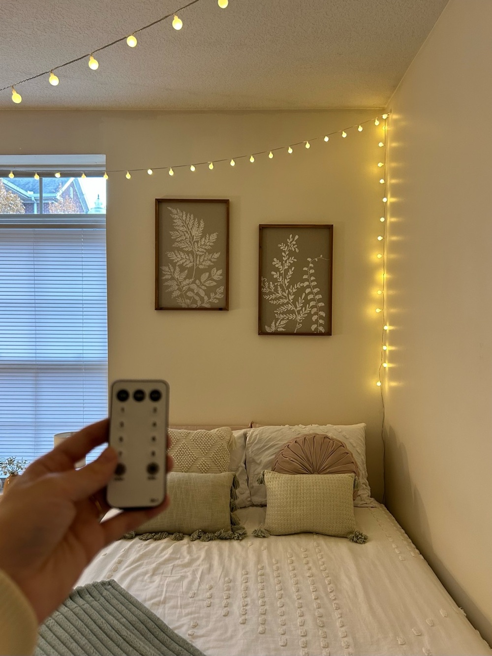 Remote-Controlled Warm White String Lights